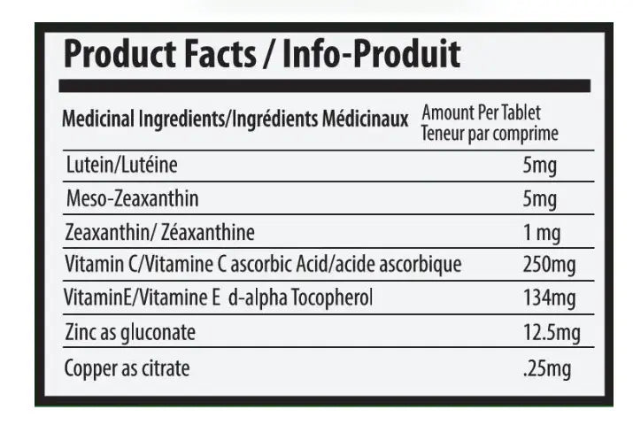 VISION ESSENCE - GTG3 LOW-ZINC+MZ - Supplements DrAnaJuricic