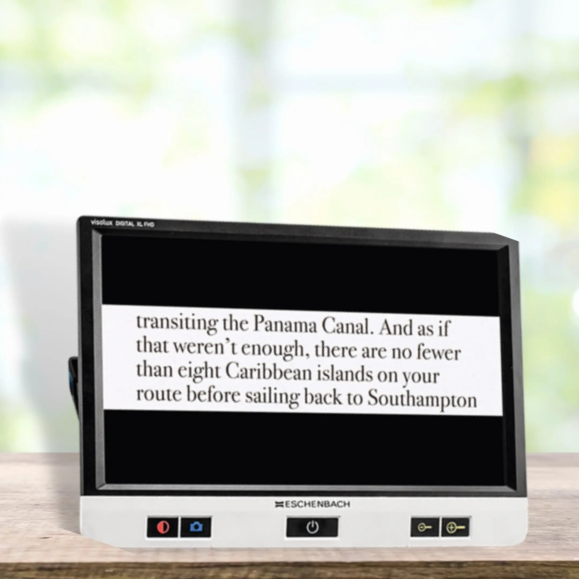 ESCHENBACH VISOLUX DIGITAL XL FHD - Portable Digital Magnifier - Dr Ana Juricic - Low Vision Optometrist