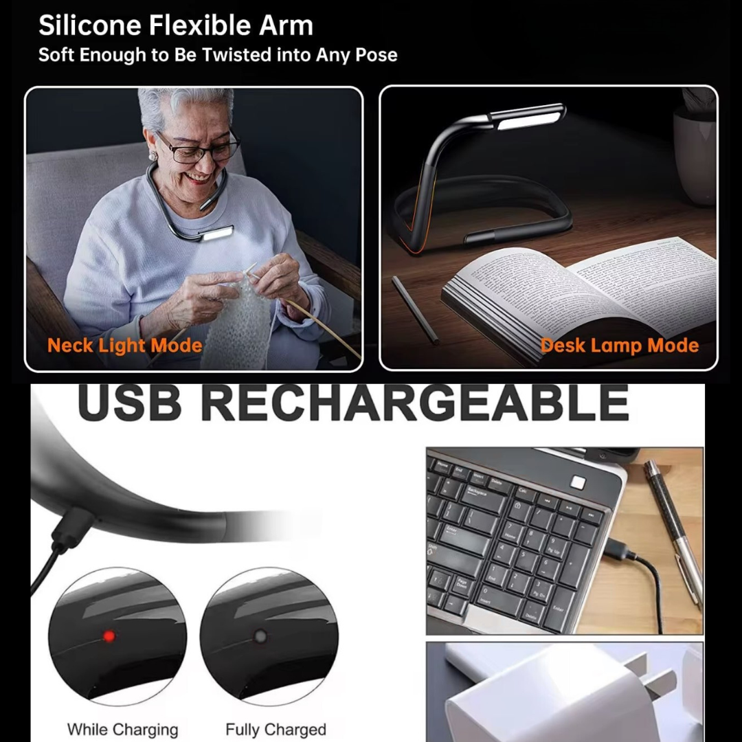 Neck Reading Light, Rechargeable Reading Light Dr Ana Juricic - Low Vision Optometrist