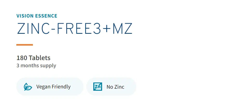 VISION ESSENCE  Zinc-Free3 +MZ - Supplements DrAnaJuricic