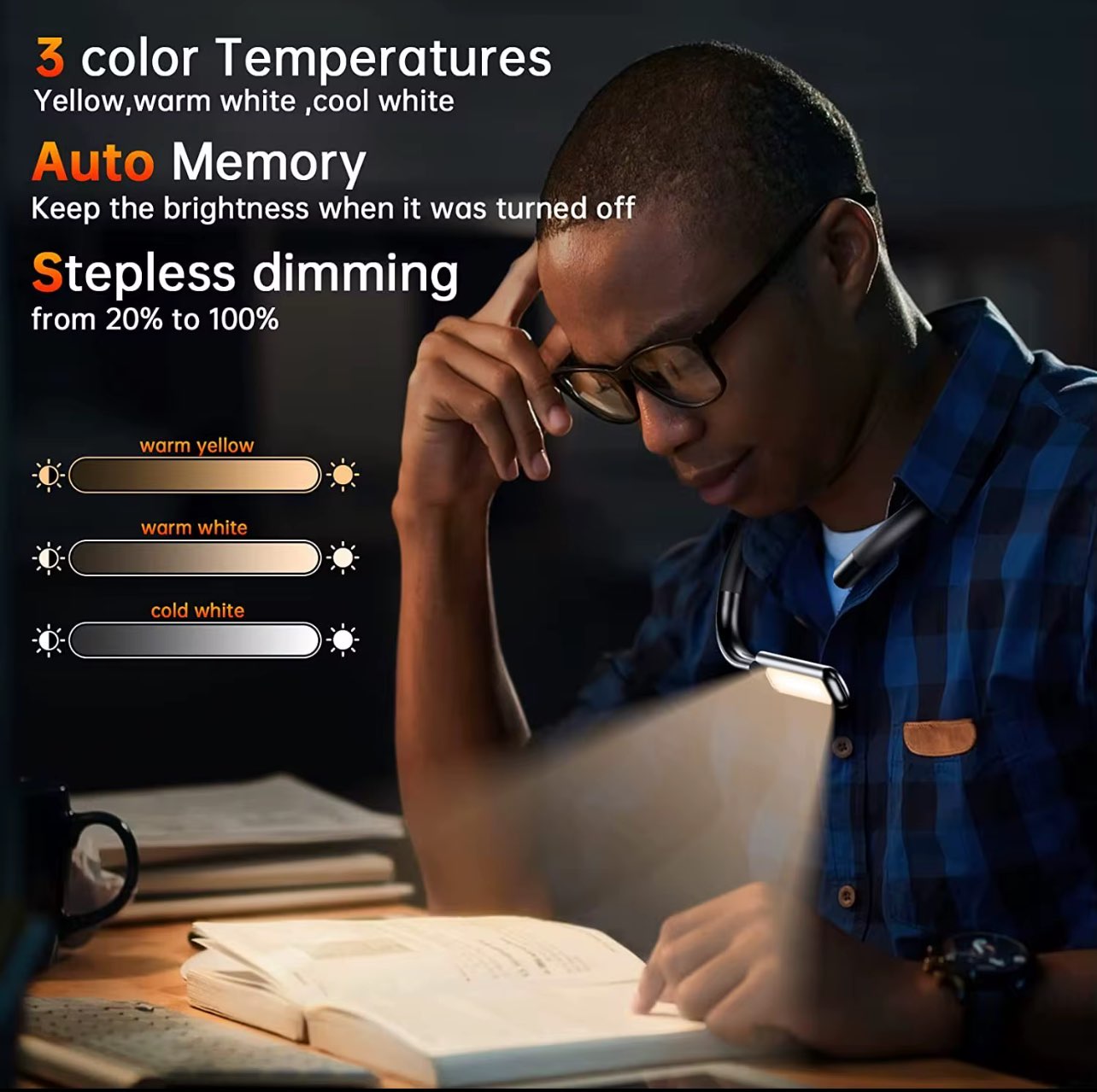 Neck Reading Light, Rechargeable Reading Light Dr Ana Juricic - Low Vision Optometrist