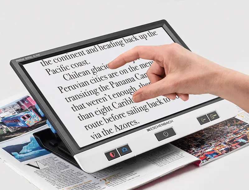 ESCHENBACH VISOLUX DIGITAL XL FHD - Portable Digital Magnifier - Dr Ana Juricic - Low Vision Optometrist