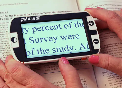 OPTELEC PEBBLE HD -Digital Magnifier - Dr Ana Juricic - Low Vision Optometrist